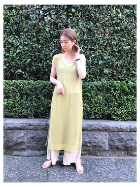 「VACANCY（ヴァカンシー）のアイテム」を使った、sakioさん（レディース・170cm）の夏コーディネート