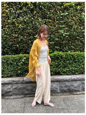 「アイテム（キャミソール）」を使った、sakioさん（レディース・170cm）の夏コーディネート