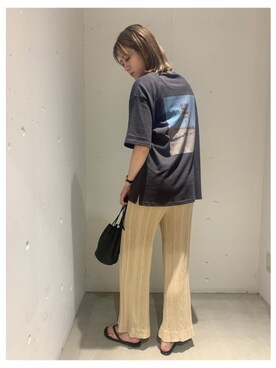 「Auntie Rosa Holiday（アンティローザホリデー）のアイテム（その他パンツ）」を使った、sakioさん（レディース・170cm）の夏コーディネート