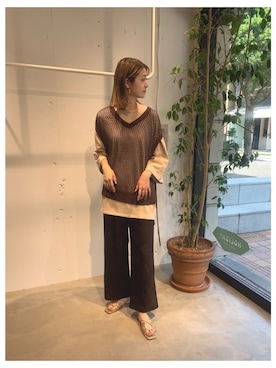 「VACANCY（ヴァカンシー）のアイテム」を使った、sakioさん（レディース・170cm）の夏コーディネート