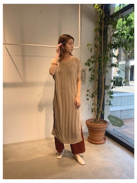 「VACANCY（ヴァカンシー）のアイテム」を使った、sakioさん（レディース・170cm）の夏コーディネート