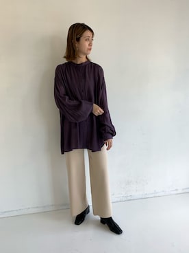 「VACANCY（ヴァカンシー）のアイテム」を使った、sakioさん（レディース・170cm）の秋コーディネート