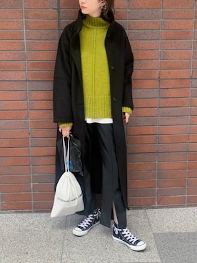 「ピスタチオ」｜「アイテム（その他アウター）」を使った、sakioさん（レディース・170cm）の秋コーディネート
