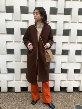 「VACANCY（ヴァカンシー）のアイテム（パンツ）」を使った、sakioさん（レディース・170cm）の秋コーディネート