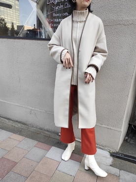 「VACANCY（ヴァカンシー）のアイテム（トップス）」を使った、sakioさん（レディース・170cm）の冬コーディネート