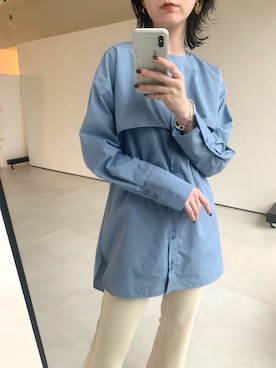 「VACANCY（ヴァカンシー）のアイテム（パンツ）」を使った、sakioさん（レディース・170cm）の冬コーディネート