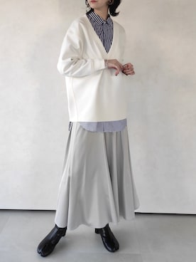 「VACANCY（ヴァカンシー）のアイテム」を使った、sakioさん（レディース・170cm）の冬コーディネート