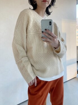 「VACANCY（ヴァカンシー）のアイテム（トップス）」を使った、sakioさん（レディース・170cm）の冬コーディネート