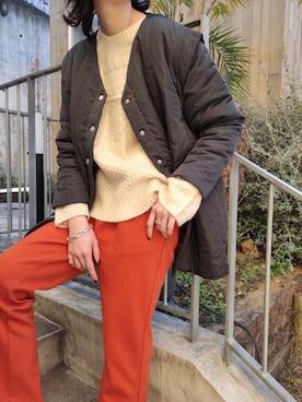 「VACANCY（ヴァカンシー）のアイテム」を使った、sakioさん（レディース・170cm）の冬コーディネート