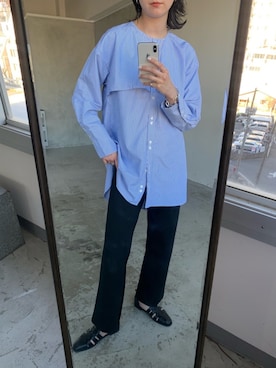 「VACANCY（ヴァカンシー）のアイテム（パンツ）」を使った、sakioさん（レディース・170cm）の冬コーディネート