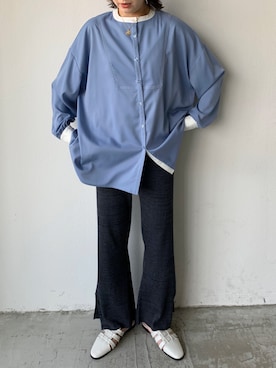 「アイテム（レギンス/スパッツ）」を使った、sakioさん（レディース・170cm）の春コーディネート