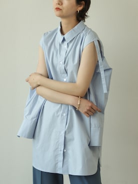 「VACANCY（ヴァカンシー）のアイテム（トップス）」を使った、sakioさん（レディース・170cm）の春コーディネート