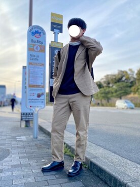 たかさん(メンズ・168cm)の春コーディネート