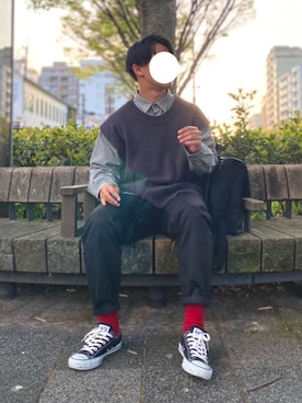 たかさん(メンズ・168cm)の春コーディネート