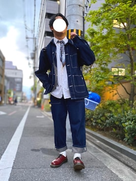 「BAYFLOW（ベイフロー）のアイテム（財布/小物）」を使った、たかさん（メンズ・168cm）の春コーディネート