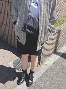 「Yves Saint Laurent（イヴサンローラン）のアイテム（ブルゾン）」を使った、ryonaさん（レディース・166cm）の春コーディネート