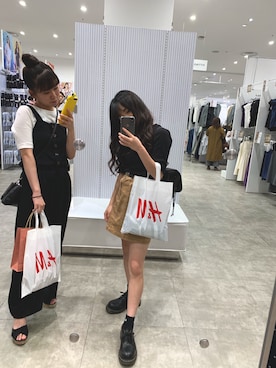 「アイテム（ブーティ）」を使った、ピーナツバターさん（レディース・151cm）の夏コーディネート