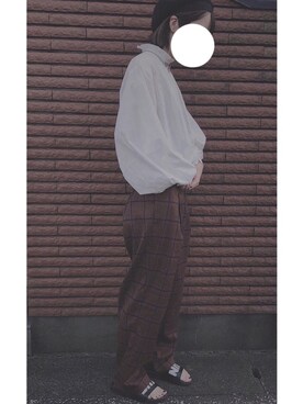 「BUBBLES（バブルス）のアイテム（帽子）」を使った、twinkleさん（レディース・163cm）の秋コーディネート