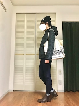 「ARMEN（アーメン）のアイテム（ジャケット/アウター）」を使った、John.さん（レディース・165cm）の冬コーディネート