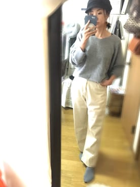 「アイテム（ピアス（両耳用））」を使った、u-koさん（レディース・164cm・40代）の冬コーディネート