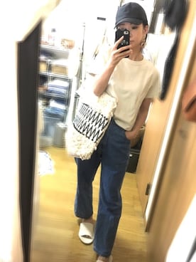 「アイテム（ピアス（両耳用））」を使った、u-koさん（レディース・164cm・40代）の春コーディネート