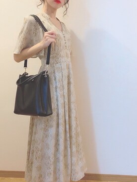 オリエンタル柄ワンピースを使った人気ファッションコーディネート Wear