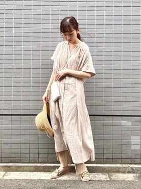 Niko And ニコアンド のワンピース ベージュ系 を使った人気ファッションコーディネート Wear
