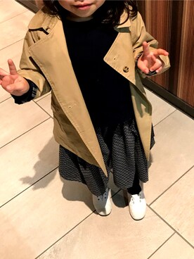「kladskap（クレードスコープ）のアイテム（ジャケット/アウター）」を使った、Miyu-mさん（キッズ・110cm）の秋コーディネート