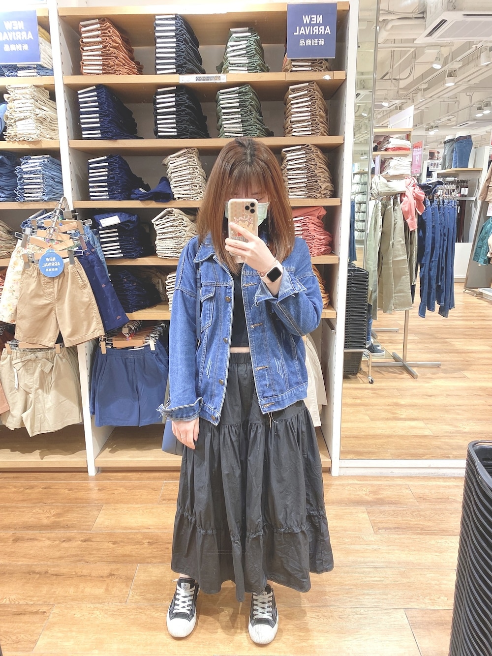 「mormor_sのアイテム（スカート、ブラック系）」を使った、Manmanさん（レディース・153cm）の冬コーディネートの1枚目の写真