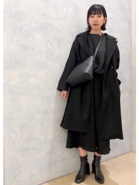 「LOWRYS FARM（ローリーズファーム）のストレッチヒールブーツ　851418（ブーツ）」を使った、yukiさん（レディース・164cm）の秋コーディネート