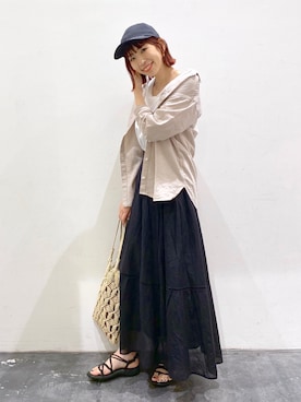 「BAYFLOW」｜「アイテム（その他）」を使った、yukiさん（レディース・165cm）の春コーディネート