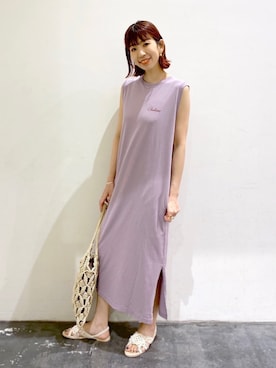 「PENDLETON（ペンドルトン）のアイテム（ワンピース/ドレス）」を使った、yukiさん（レディース・165cm）の春コーディネート