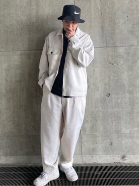 「Confirm（コンファーム）のアイテム（ブルゾン）」を使った、axxxsi94さん（メンズ・170cm）の春コーディネート