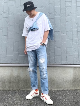 「UNIQLO（ユニクロ）の50色ソックス（消臭機能付き）（ソックス/靴下）」を使った、axxxsi94さん（メンズ・170cm）の春コーディネート