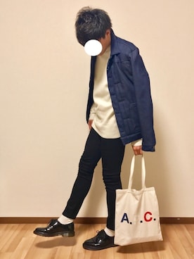 「ドラフトリーバイス」｜「アイテム（その他）」を使った、ばさばささん（メンズ・171cm）の冬コーディネート