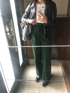 「アイテム（ローファー）」を使った、Himekaさん（レディース・159cm・10代）の秋コーディネート