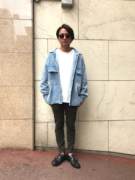「LUSOR（ルーソル）のアイテム（ジャケット/アウター）」を使った、HIDEさん（メンズ・170cm）の夏コーディネート