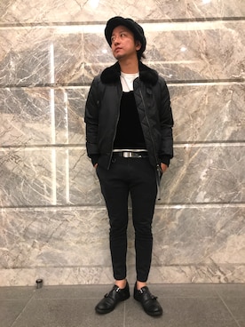 「TATRAS」｜「アイテム（帽子）」を使った、HIDEさん（メンズ・170cm）の秋コーディネート