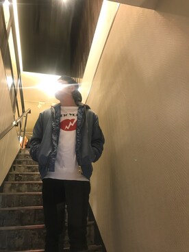「surt（サート）のアイテム（ジャケット/アウター）」を使った、HIDEさん（メンズ・170cm）の冬コーディネート