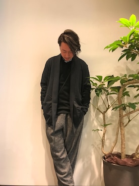 「BLUEY（ブルーイ）のアイテム」を使った、HIDEさん（メンズ・170cm）の冬コーディネート