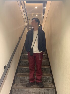 「ESSAY（エッセイ）のアイテム（ジャケット/アウター）」を使った、HIDEさん（メンズ・170cm）の春コーディネート