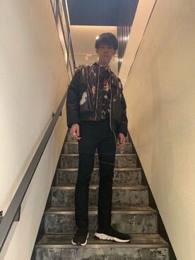 「CHRISTIAN DADA（クリスチャンダダ）のアイテム（ブルゾン）」を使った、HIDEさん（メンズ・170cm）の春コーディネート