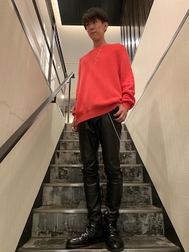 「ON THE TURF（オンザターフ）のアイテム」を使った、HIDEさん（メンズ・170cm）の春コーディネート