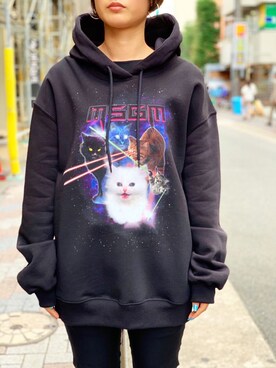 「MSGM（エムエスジーエム）のアイテム（パーカー）」を使った、HIDEさん（メンズ・170cm）の夏コーディネート