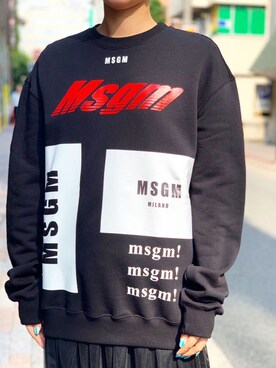 「MSGM（エムエスジーエム）のアイテム（スウェット）」を使った、HIDEさん（メンズ・170cm）の夏コーディネート