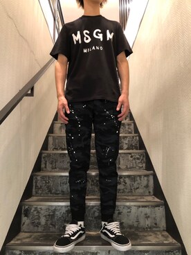 「TAVERNITI SO JEANS（タヴァニティソージーンズ）のアイテム」を使った、HIDEさん（メンズ・170cm）の夏コーディネート