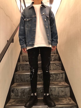 「MSGM（エムエスジーエム）のアイテム（ジャケット/アウター）」を使った、HIDEさん（メンズ・170cm）の秋コーディネート