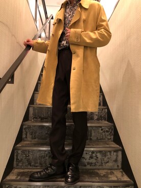 「ISAMU KATAYAMA BACKLASH（イサムカタヤマバックラッシュ）のアイテム（その他アウター）」を使った、HIDEさん（メンズ・170cm）の秋コーディネート