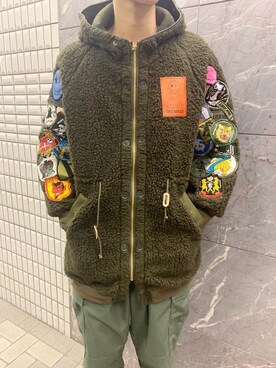 「秋冬」｜「アイテム（モッズコート）」を使った、HIDEさん（メンズ・170cm）の秋コーディネート
