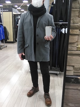 「SPADE（スペード）のアイテム（ジャケット/アウター）」を使った、cozyさん（メンズ・167cm）の冬コーディネート
